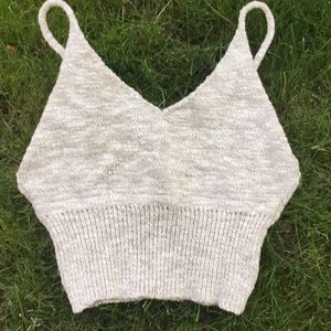 knitted crop top